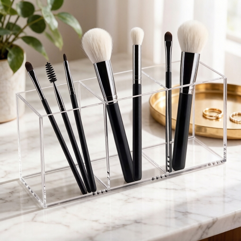 Beauty Kiss Makeup - Transparent Acrylic Lipstick Makeup Storage Box,