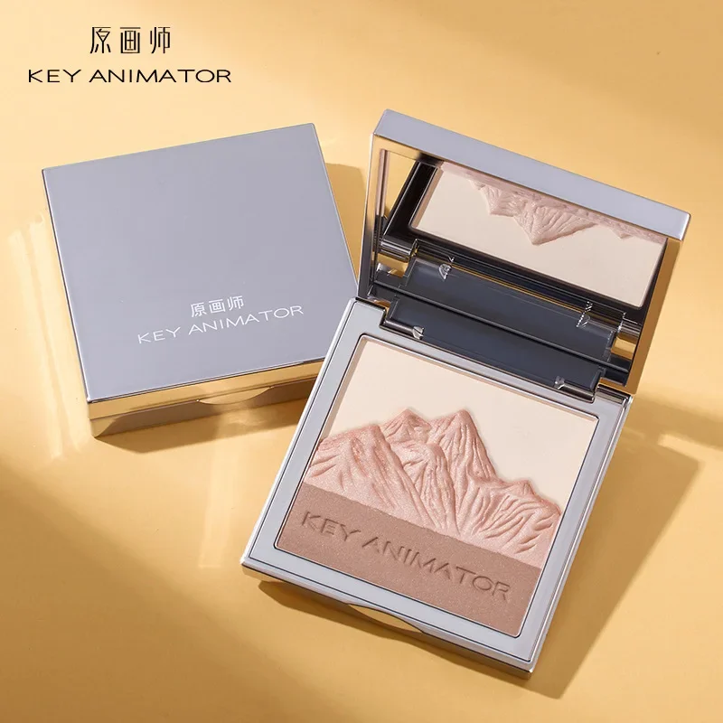 Highlighter Bronzer Palette - KEY ANIMATOR Highlighter Powder Palette Blusher