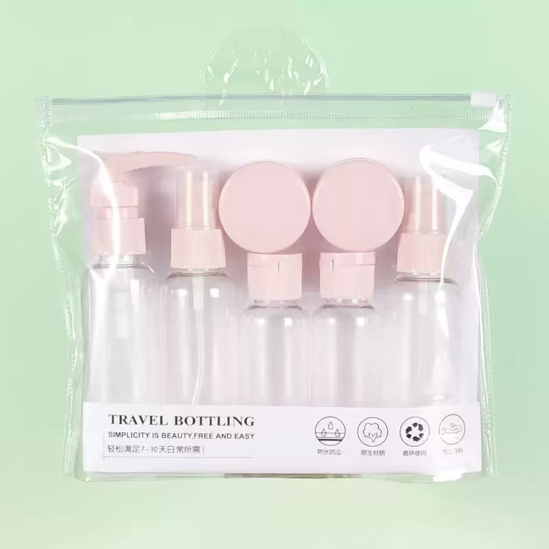 Setting Spray - 7PCS Travel Bottle Bag Wash Set
