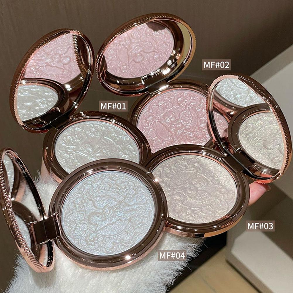 Body Shimmer Lotion - Embossed Diamond Highlighter Powder Palette Shimmer