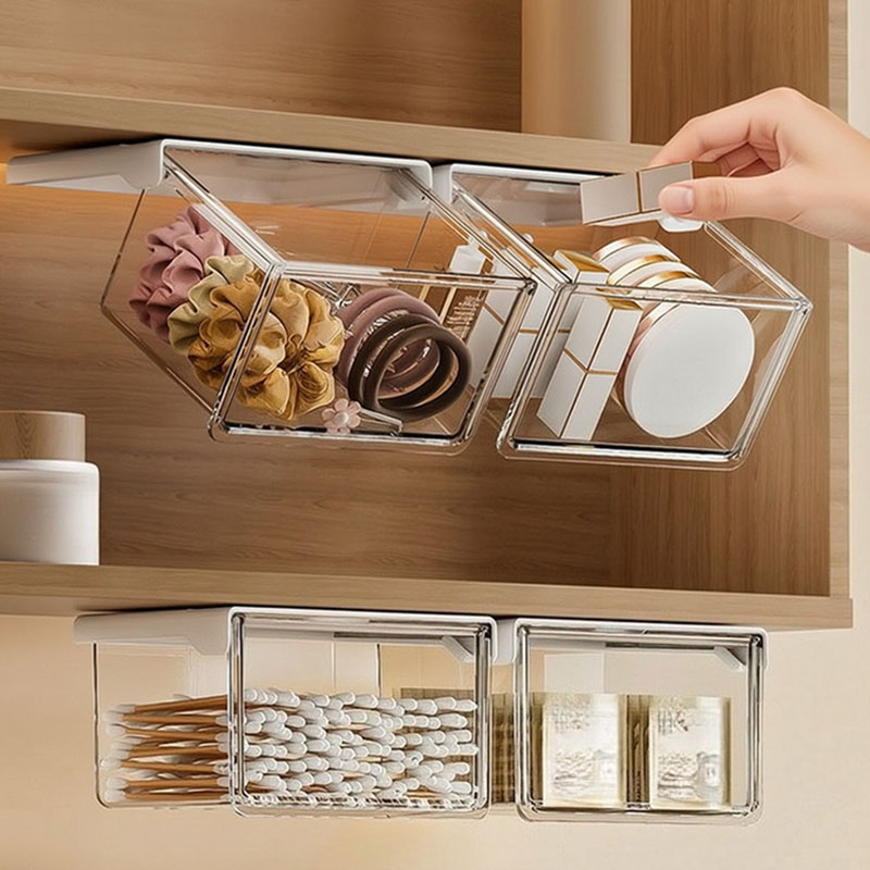 Beauty Kiss Makeup - Under Desk Drawer Hanging Cosmetic Storage