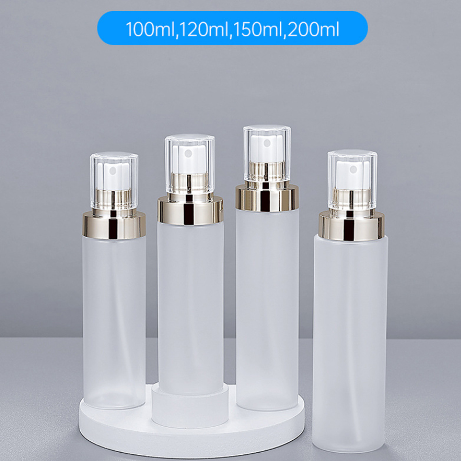 Setting Spray - 100~200ml Refillable Plastic Bottle Travel Electroplated