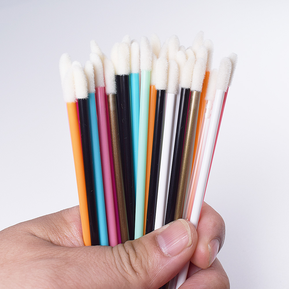 50Pcs Disposable Lip Brush Eye - Beauty Kiss Makeup 评论和价格