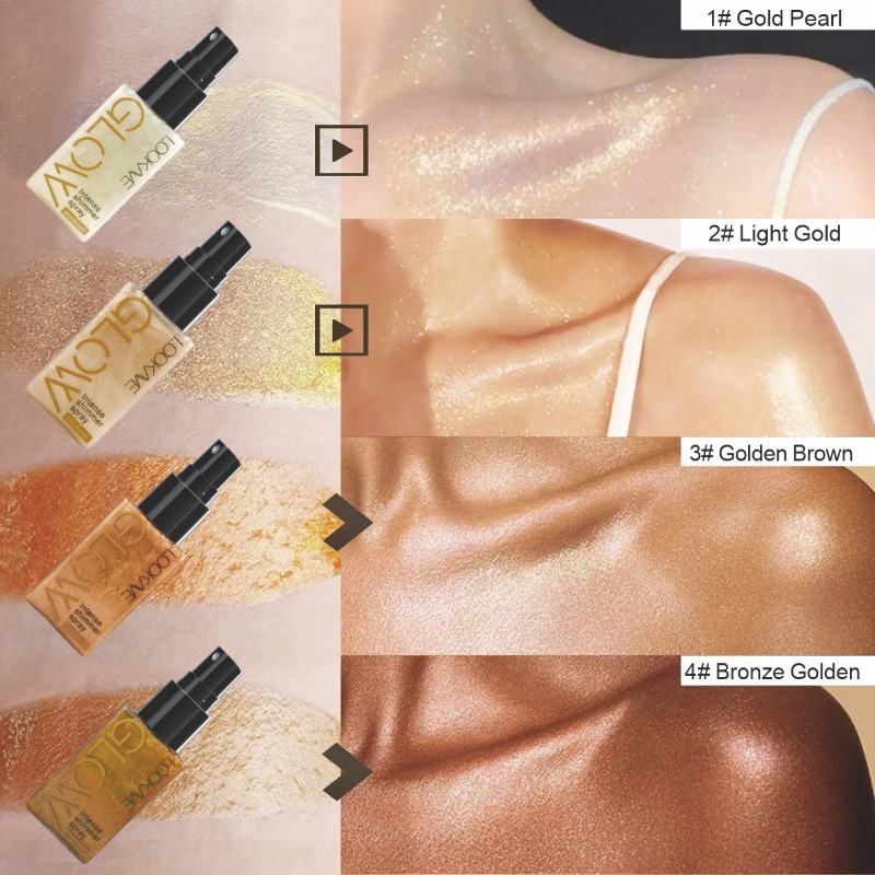 Shimmer Oil Spray Waterproof L - Body Shimmer Lotion 评论和价格