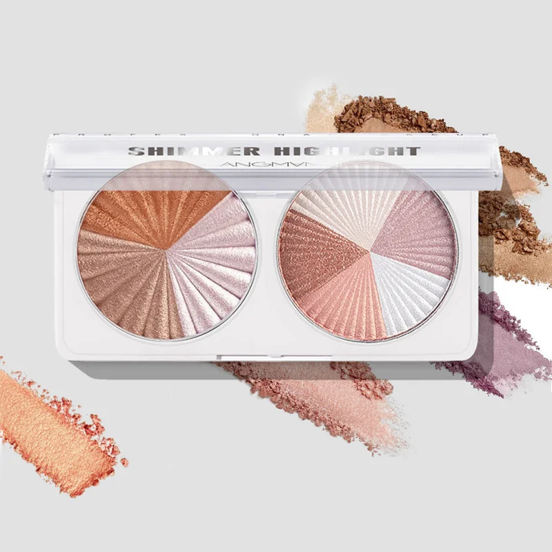 3D Shimmer Dual Pan Highlighte - Highlighter Bronzer Palette 评论和价格