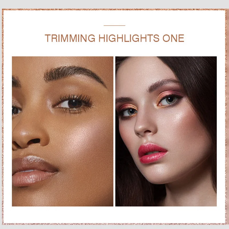 3D Shimmer Dual Pan Highlighte - Highlighter Bronzer Palette 评论和价格