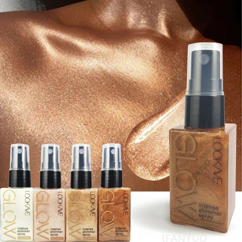 Pearlescent Glitter Spray Shim - Body Shimmer Lotion 评论和价格