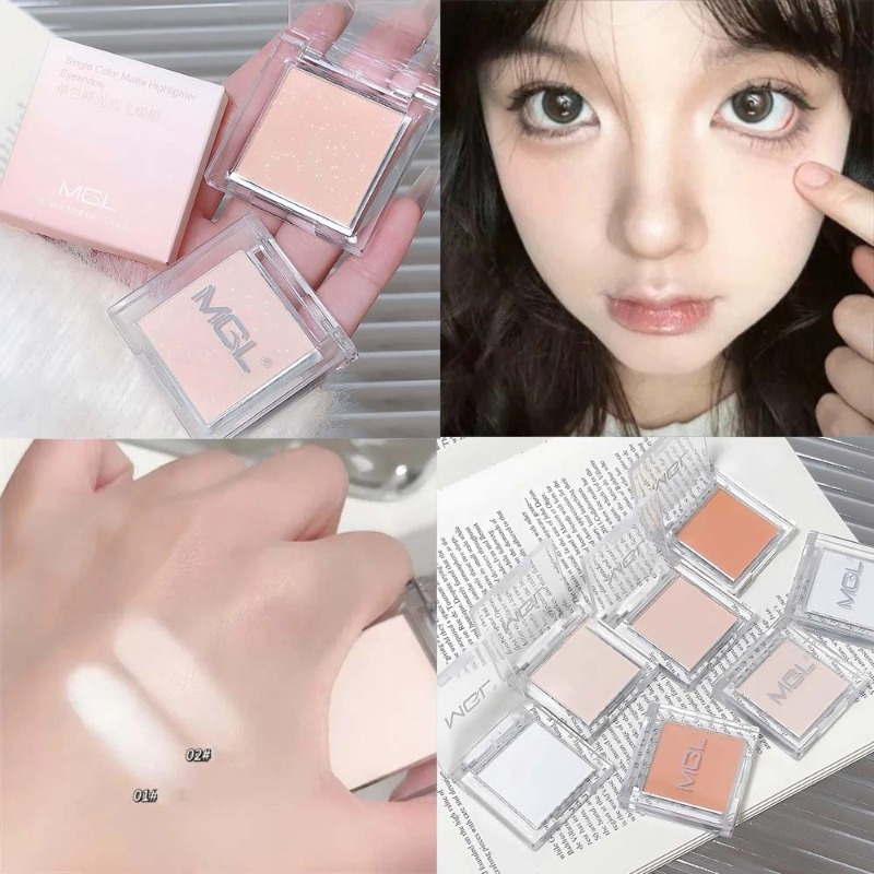 Matte Highlighter Powder Eyesh - Highlighter Bronzer Palette 评论和价格