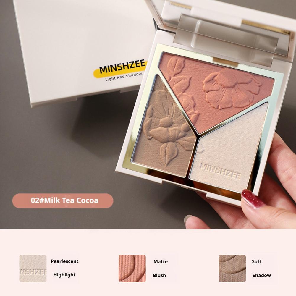 3 colors Highlight Matte Fine  - Highlighter Bronzer Palette 评论和价格