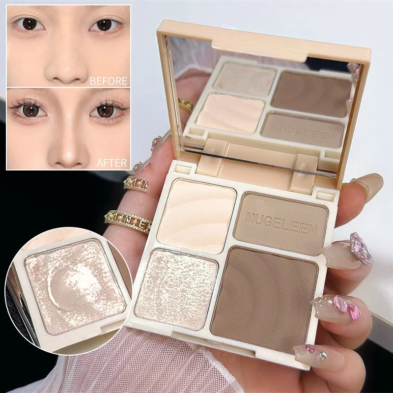 Three-dimensional Facial Four- - Highlighter Bronzer Palette 评论和价格