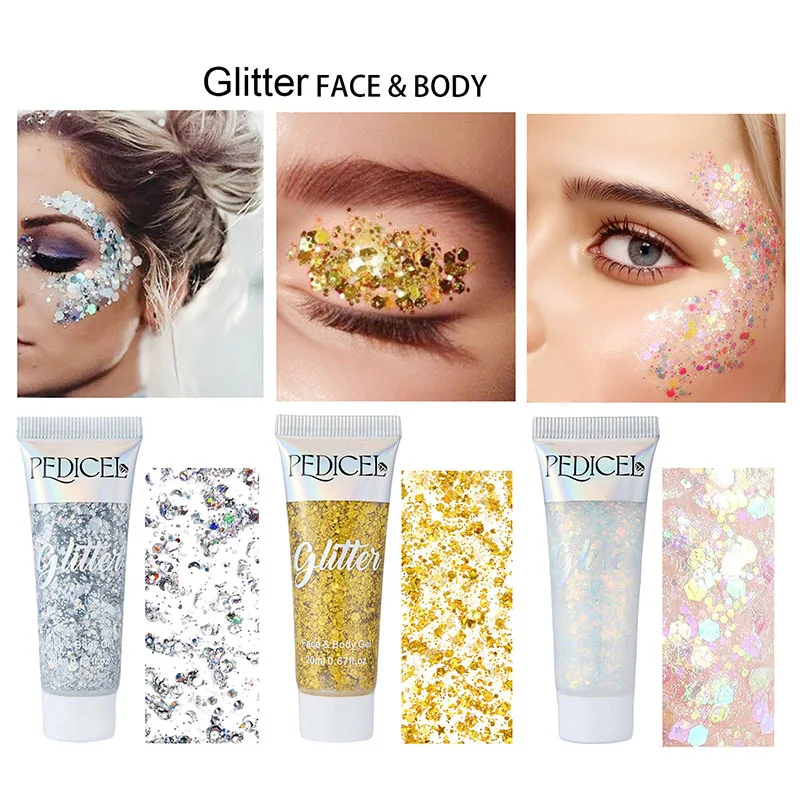 Face Glitter Gel Cream Jewels  - Body Shimmer Lotion 评论和价格