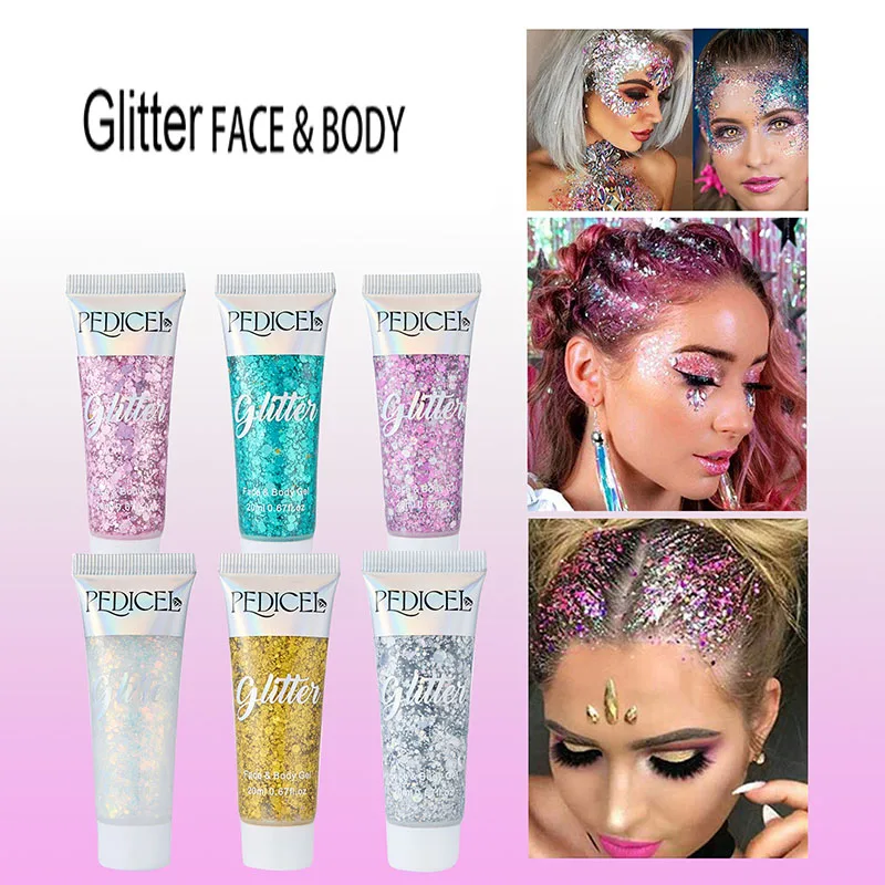 Face Glitter Gel Cream Jewels  - Body Shimmer Lotion 评论和价格