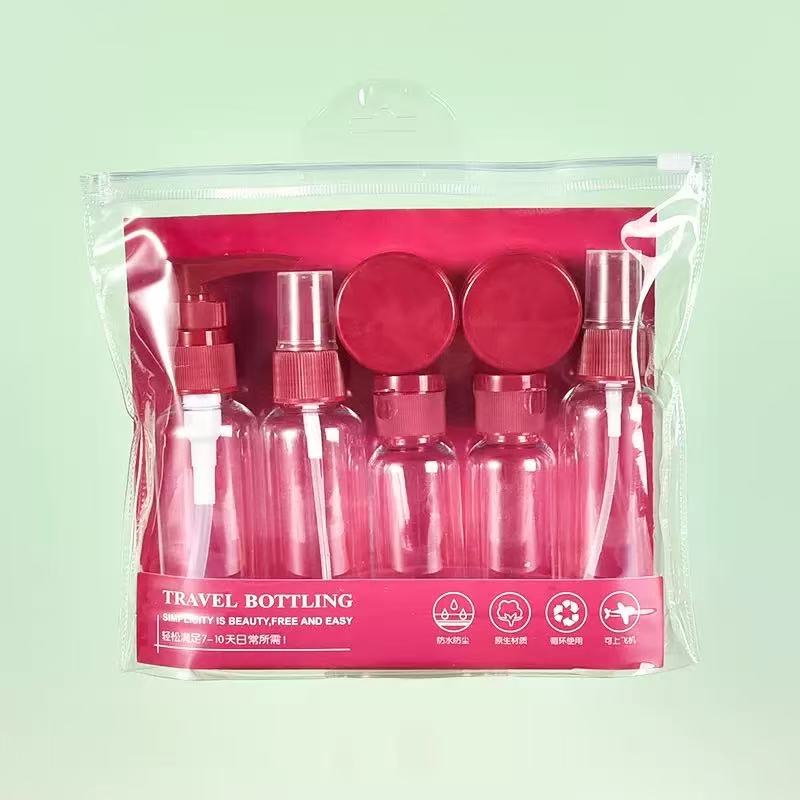 7PCS Travel Bottle Bag Wash Se - Setting Spray 评论和价格