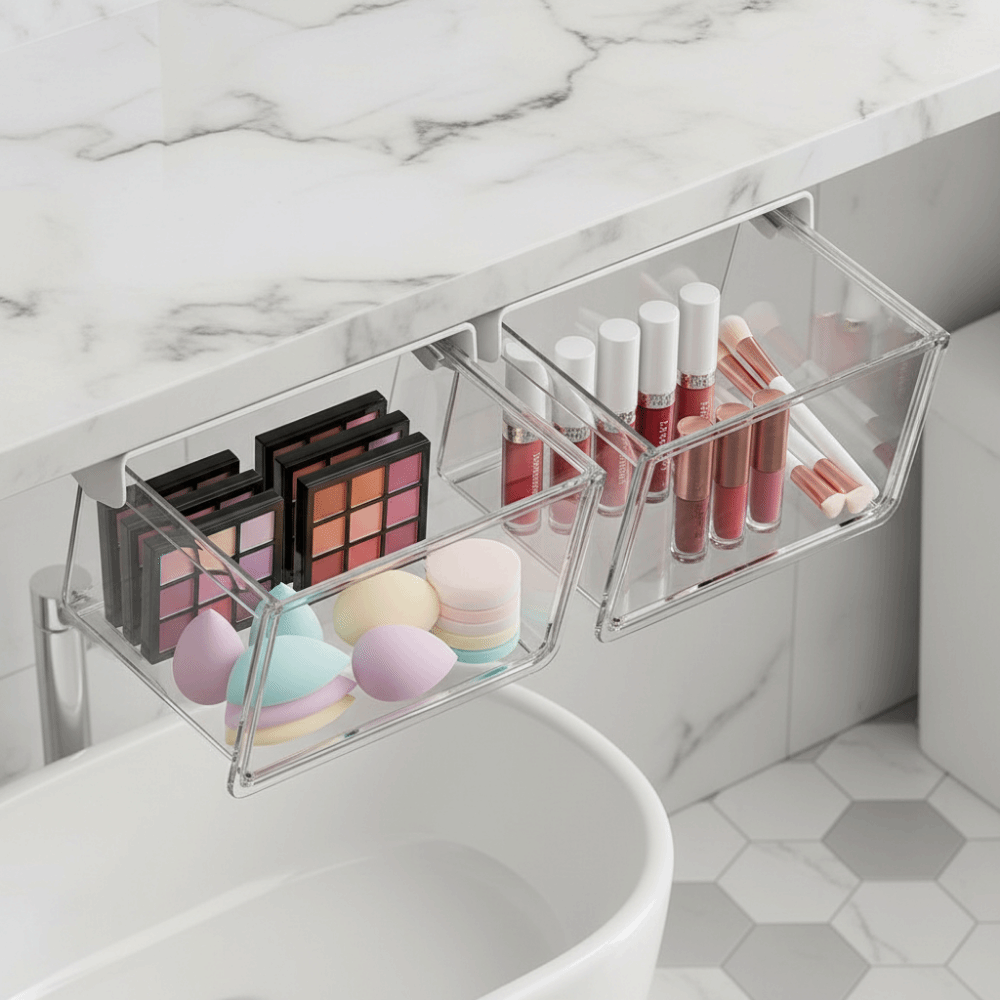 Under Desk Drawer Hanging Cosm - Beauty Kiss Makeup 评论和价格